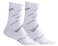 VeloToze Active Compression Cycling Socks (White/Grey)