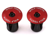 Wolf Tooth Components Alloy Bar End Plugs (Red)
