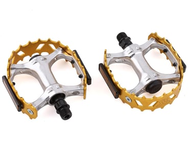 Crankbrothers Mallet DH 11 Pedals (Black/Gold) - Performance Bicycle