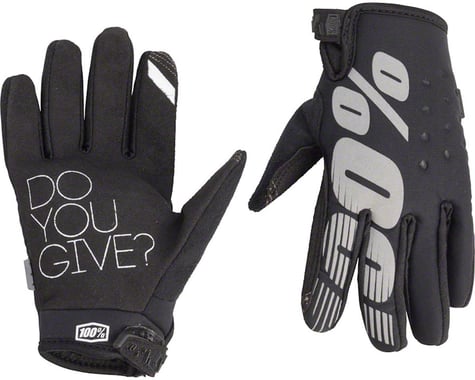 100% Brisker Youth Glove (Black)