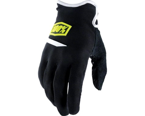 100% Ridecamp Men's Full Finger Glove (White) (S)