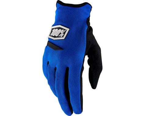 100% Ridecamp Women's Full Finger Glove (Blue)