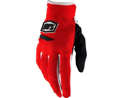 100% Ridecamp Women's Full Finger Glove (Red)
