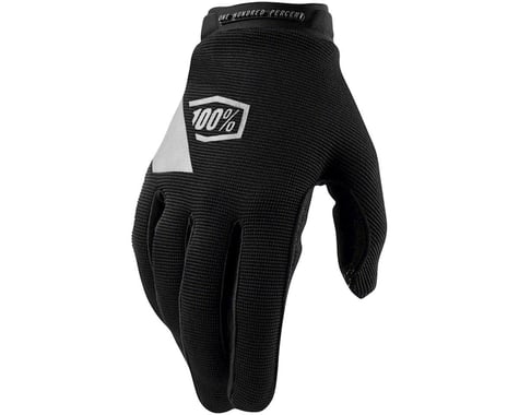 100% Ridecamp Women's Full Finger Glove (Black) (L)