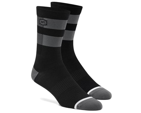 100% FLOW Socks (Black/Grey) (L/XL)