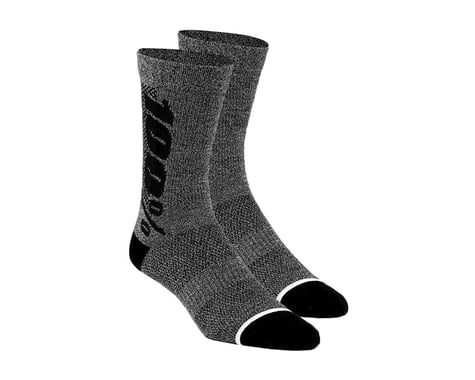100% Rhythm Merino Socks (Charcoal Heather) (S/M)