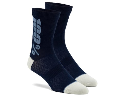 100% Rhythm Merino Socks (Navy/Slate) (L/XL)