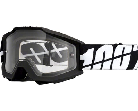 100% Accuri Enduro Goggle (Black Tornado) (Clear Lens)