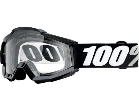 100% Accuri OTG Goggle (Black Tornado) (Clear Lens) (For Use Over Glasses)