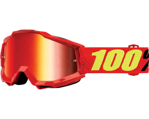100% Accuri Goggle (Saarinen) (Mirror Red & Clear Lens)