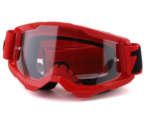 100% Strata 2 Goggles (Red) (Clear Lens)