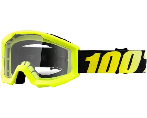 100% STRATA JR Goggles (Neon Yellow) (Clear Lens)