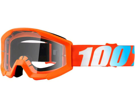 100% STRATA JR Goggles (Orange) (Clear Lens)