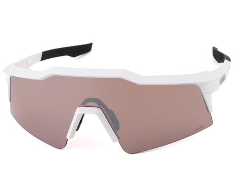 100% Speedcraft SL Sunglasses (Matte White) (HiPER Silver Mirror Lens)
