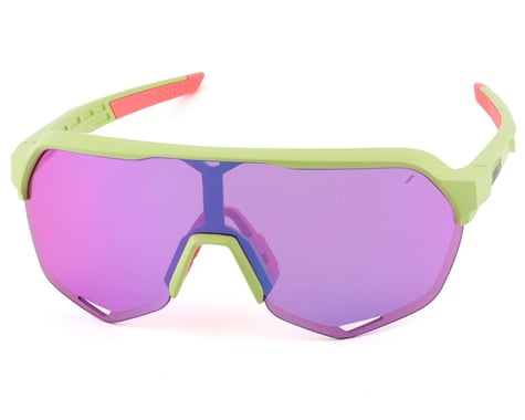 100% S2 Sunglasses (Matte Washed Out Neon Yellow)