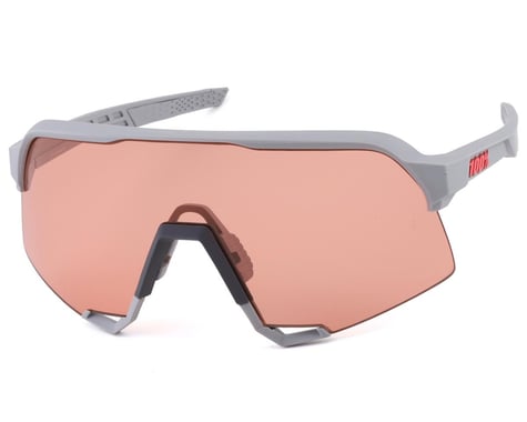 100% S3 Sunglasses (Soft Tact Stone Grey) (HiPER Coral Lens)