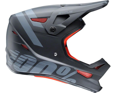 100% Status DH/BMX Full-Face Helmet (Black Meteor)