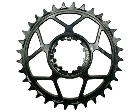 5Dev T-Type 3-Bolt Chainring (Black) (3mm Offset) (30T)