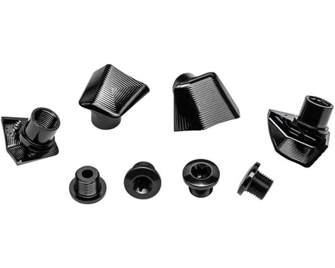 Absolute Black Bolt Cover & Bolts (Black) (Dura Ace 9100)