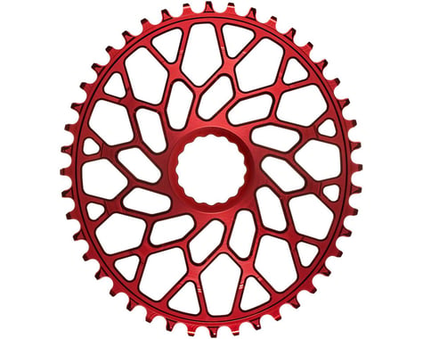 Absolute Black Easton Direct Mount CX Oval Chainring (Red)