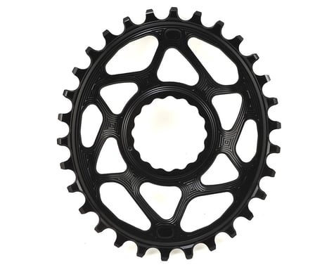 Absolute Black Direct Mount Race Face Cinch Oval Chainrings (Black) (Single) (6mm Offset) (30T)
