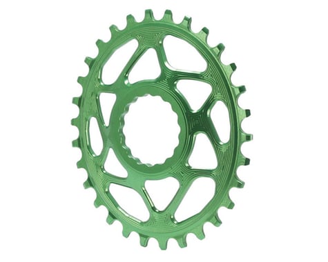 Absolute Black Direct Mount Race Face Cinch Oval Ring (Green)
