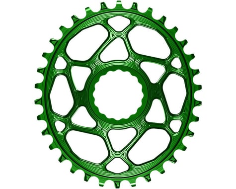 Absolute Black Direct Mount Race Face Cinch Oval Chainrings (Green) (Single) (3mm Offset/Boost) (34T)