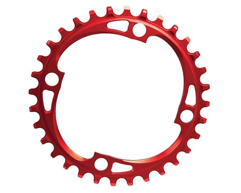 Absolute Black Chainring (Red) (104mm BCD)