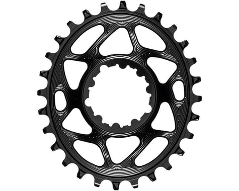 Absolute Black SRAM GXP Direct Mount Oval Chainrings (Black) (Single) (6mm Offset) (28T)