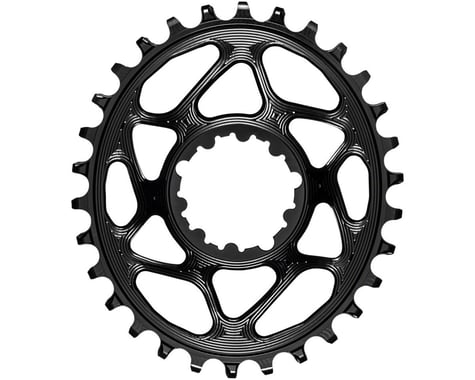 Absolute Black SRAM GXP Direct Mount Oval Chainrings (Black) (Single) (6mm Offset) (30T)