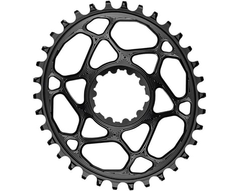 Absolute Black SRAM GXP Direct Mount Oval Chainrings (Black) (Single) (6mm Offset) (34T)