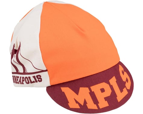 All-City Hennepin Bridge Cycling Cap (Maroon/Orange) (One Size Fits Most)