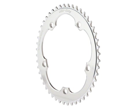 All-City 1/8" 612 Track Ring (Silver) (144mm BCD)