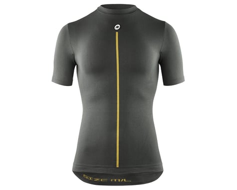 Assos Spring Fall Short Sleeve Skin Layer P1 (Anthracite Grey) (M/L)