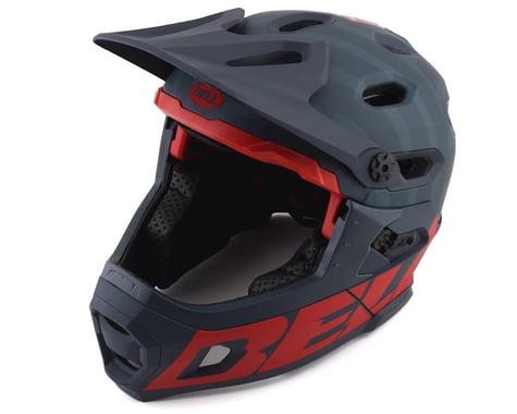 Bell Super DH MIPS Helmet (Matte Blue/Crimson) (L)