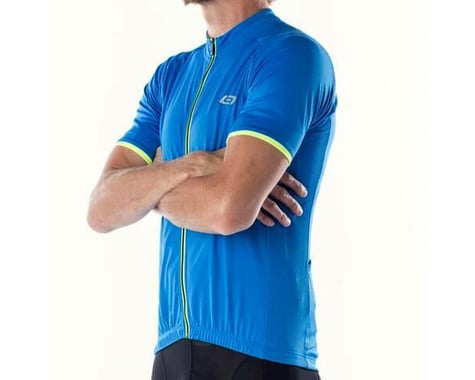 Bellwether Classic Criterium Pro Cycling Jersey (Cyan Blue/Yellow)