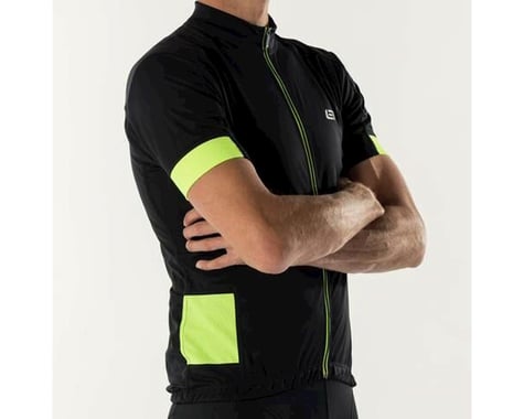 Bellwether Distance Cycling Jersey (Black/High Vis)