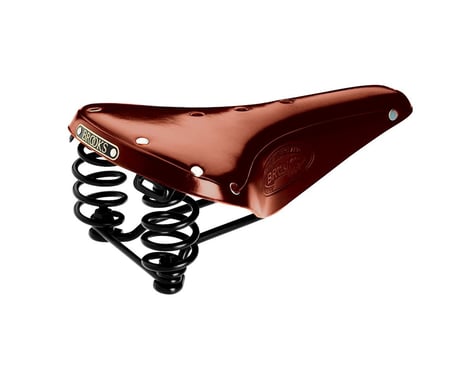 Brooks Flyer Men's Leather Saddle (Honey) (Steel Rails) (170mm)