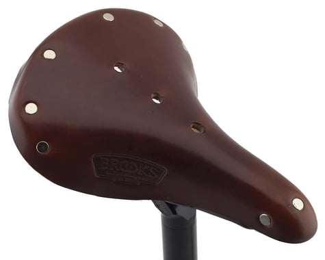 Brooks B17 Women's Saddle (Antique Brown) (Black Steel Rails) (177mm)