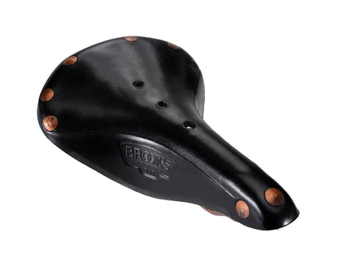 Brooks B17 Special Leather Saddle (Black) (Copper Steel Rails)