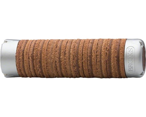 Brooks Adjustable Length Leather Ring Grips (Brown)