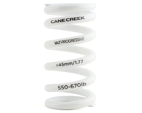 Cane Creek Valt Progressive Coil Spring (White) (550 - 670lbs) (45mm)