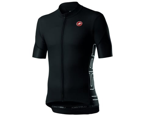 Castelli Entrata V Short Sleeve Jersey (Light Black) (XL)