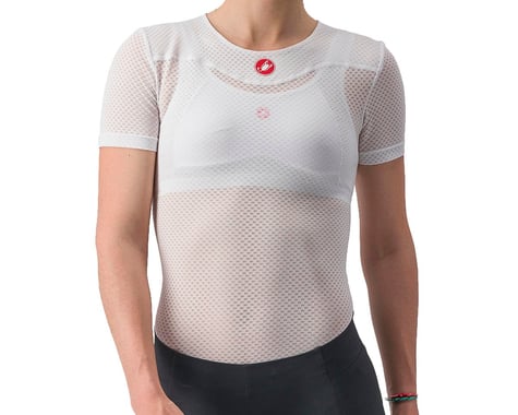 Castelli Women's Pro Issue 2 Short Sleeve Base Layer (White) (L)