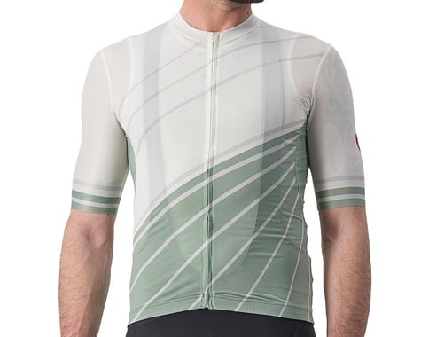 Castelli Speed Strada Short Sleeve Jersey (Ivory/Defender Green) (S)