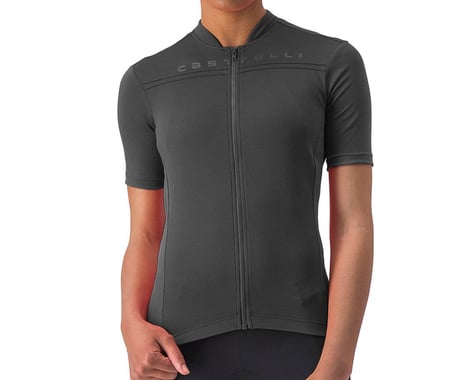Castelli Anima 4 Short Sleeve Jersey (Light Black) (XL)