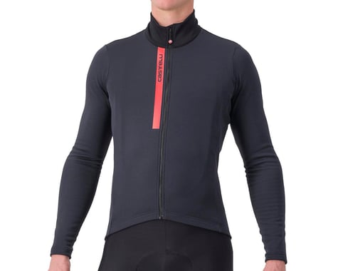 Castelli Entrata Thermal Long Sleeve Jersey (Light Black/Red) (S)