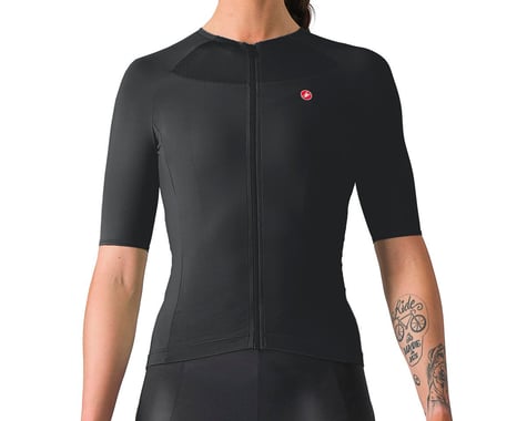 Castelli Women's Velocissima 2 Short Sleeve Jersey (Light Black) (S)