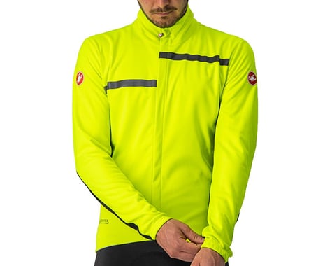 Castelli Transition 2 Jacket (Yellow Fluo/Black-Black Reflex) (XL)