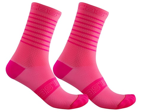 Castelli Superleggera 12 Women's Sock (Pink Fluo)